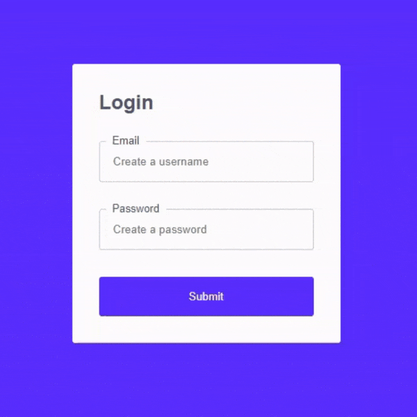 Create a Secure React JS Login Form with Validation.gif